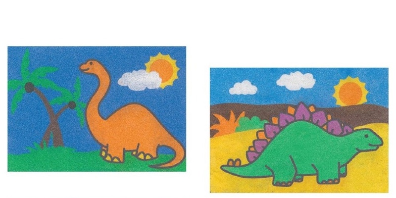 Dinosaur Sand Art - Lerderderg Library