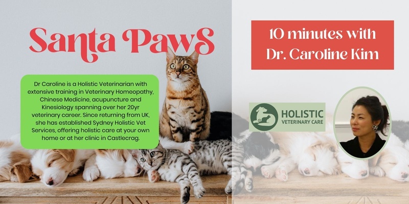  Santa Paws Event 2024: 10 Minutes with Dr Caroline Kim (8:30am)