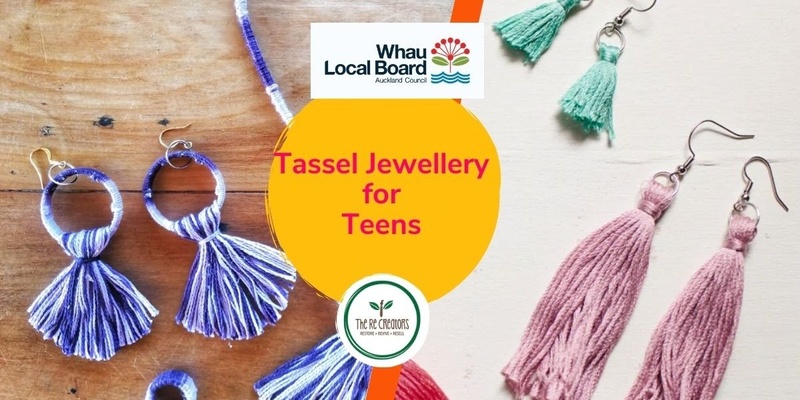 Tassel Jewellery for Teens aged 13-18, Blockhouse Bay Library, Tues 16 April, 10am - 12pm   