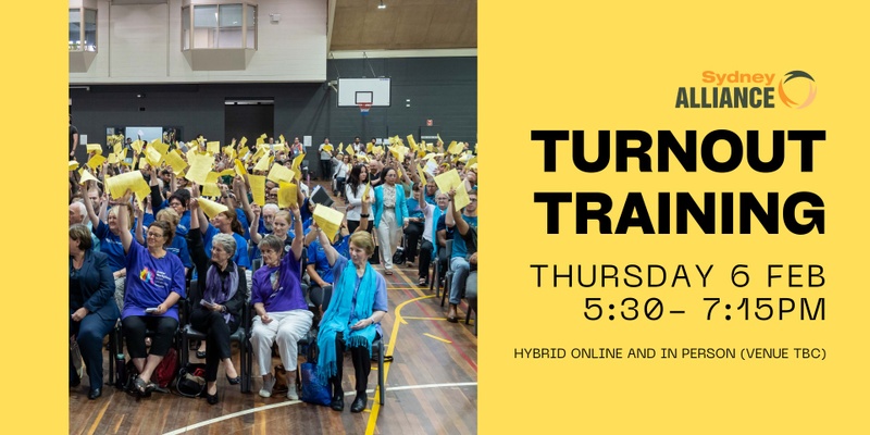 Turnout Training- Syd Alliance Assembly (hybrid)