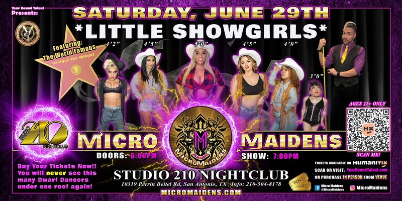San Antonio, TX - Micro Maidens: The Show "Must Be This Tall to Ride!"