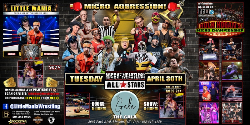 Lincoln, NE -- Micro-Wrestling All * Stars: Little Mania Rips Through The Ring!