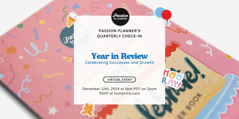 Passion Planner's Quarterly Check-In: Year in Review