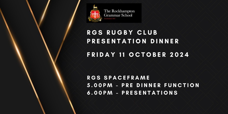 RGS Rugby Club Presentation Dinner