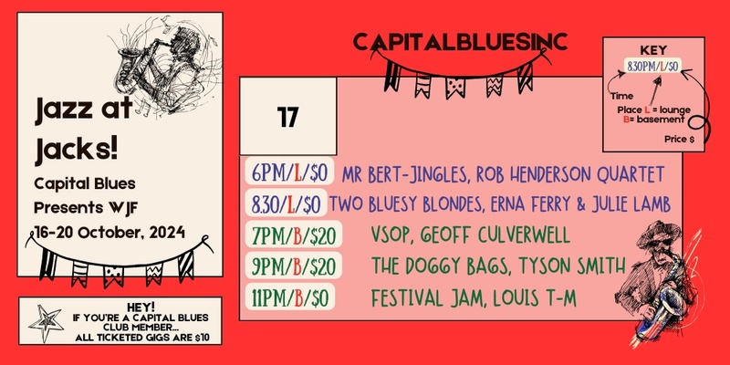 Capital Blues Inc WJF Thursday Pass