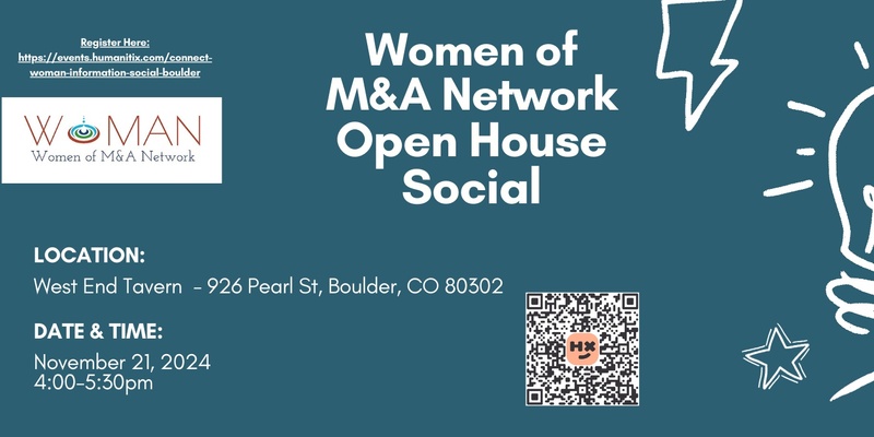 CONNECT: WoMAN Open House Social (Boulder)