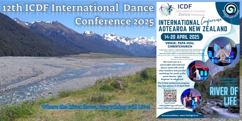 12th ICDF International Christian Dance Fellowship Conference 2025 Aotearoa New Zealand