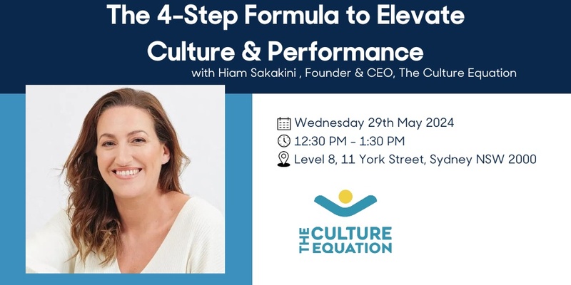 The 4-Step Formula to Elevate Culture & Performance