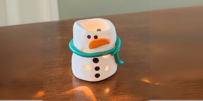 Snowman Tea Lights Instructed Hand-Building Event