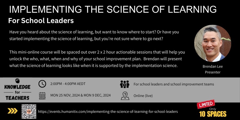 Implementing the Science of Learning - For School Leaders