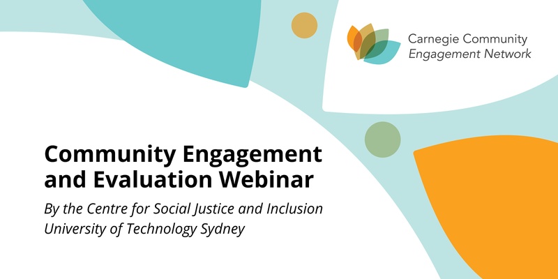 Community Engagement and Evaluation Webinar