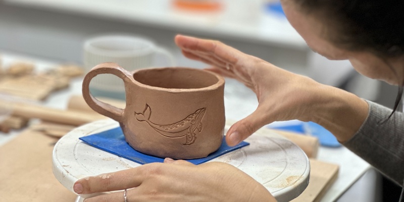 Pottery - Ocean Inspired Slab Mug - Gold Coast