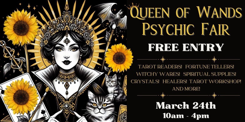 Queen of Wands Psychic Fair - At Klemzig
