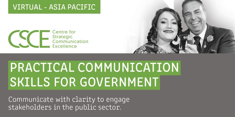 Practical Communication Skills For Government - Virtual (Asia Pacific)