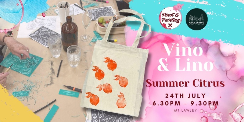 Vino & Lino: Summer Citrus (Tote Bags & Cards) @ The General Collective 