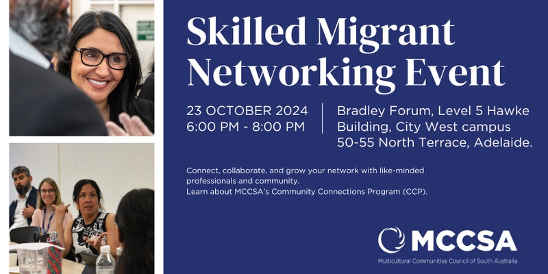 Skilled Migrant Networking Evening by MCCSA and Community Connections Program