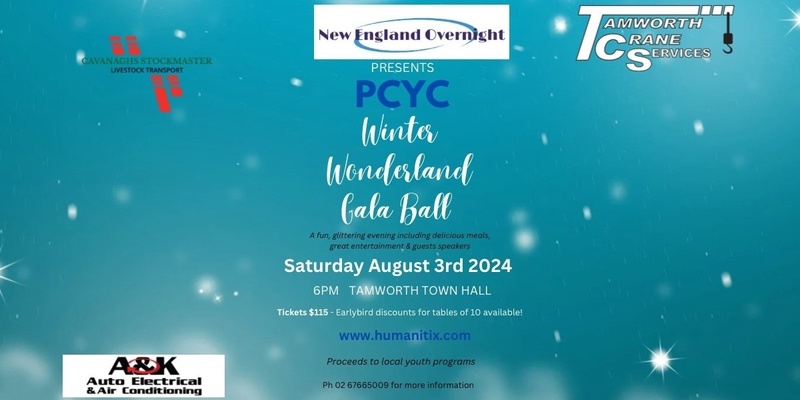 PCYC Tamworth 2024 Gala Ball-Proudly presented by New England Overnight