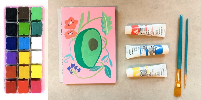 An Introduction to Gouache Painting with Emilie (online)