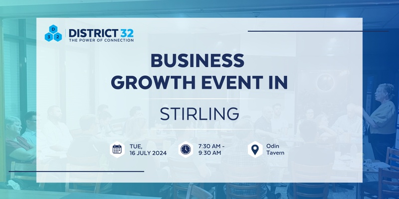 District32– Business Networking Perth- Stirling (Balcatta)  - Tue 16 July