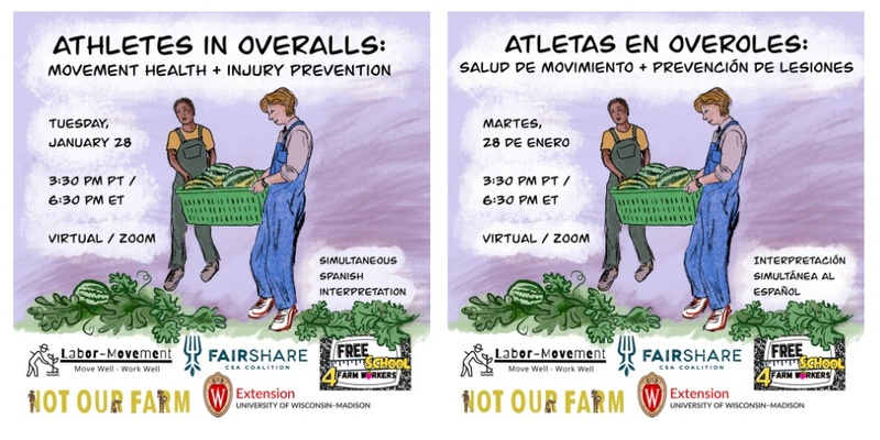 Free School for Farmworkers: Athletes In Overalls - Movement Health & Injury Prevention 