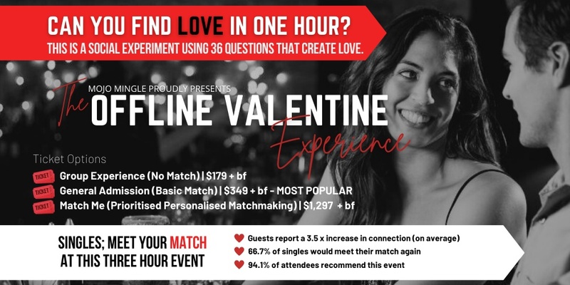Offline Valentine Brisbane 2024 | A Social Experiment for Professionals Who Happen To Be Single (+/- Matchmaking)