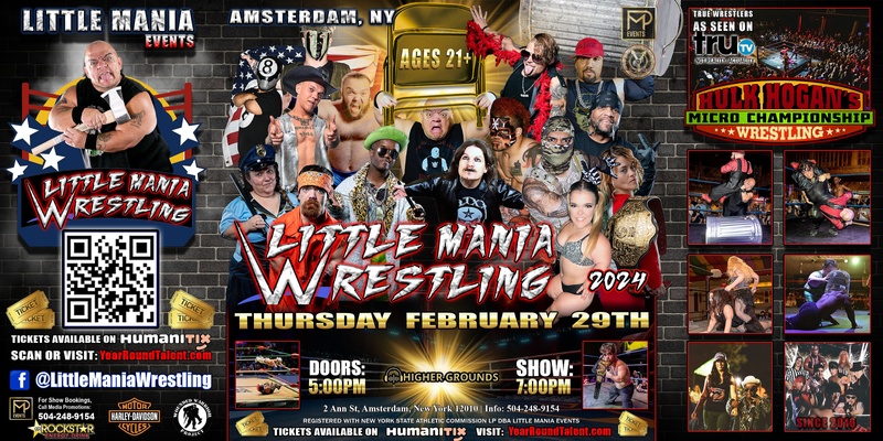 Amsterdam, NY - Little Mania Events Presents: Little Person Wrestling!