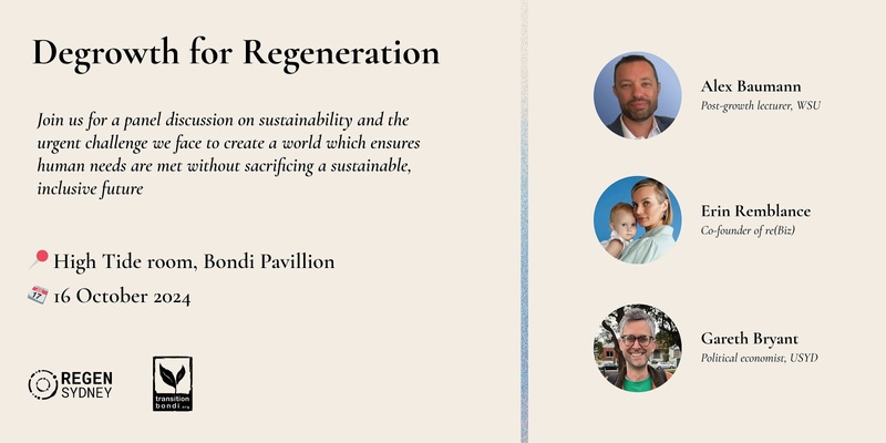 Degrowth for Regeneration [Regen Waverley]