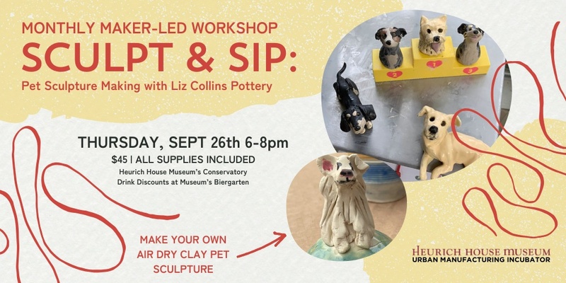 Maker-Led Workshop | Sculpt and Sip: Pet Sculpture Making with Liz Collins Pottery