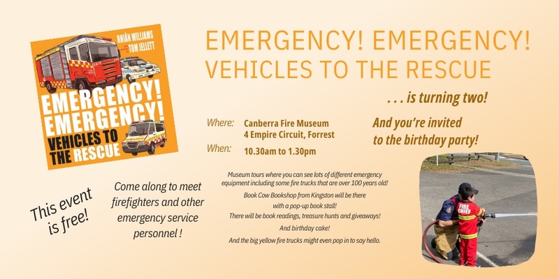 Book Birthday Party - Emergency Emergency and the Canberra Fire Museum 