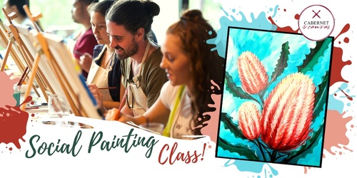 Paint & Sip Event: Banksia Bliss | Humanitix