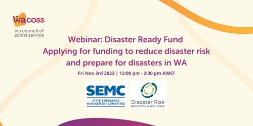 Webinar: Disaster Ready Fund - Applying For Funding To Reduce Disaster ...