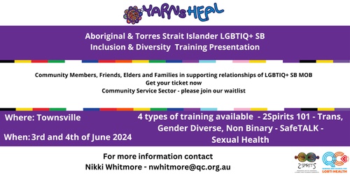 Townsville Yarns Heal Community Education and Training Humanitix