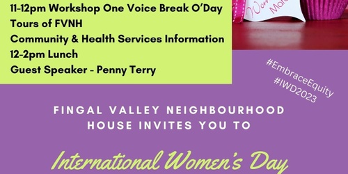 Fingal Valley International Women's Day Lunch