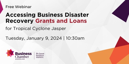 Accessing Business Disaster Recovery Grants And Loans Webinar | Humanitix