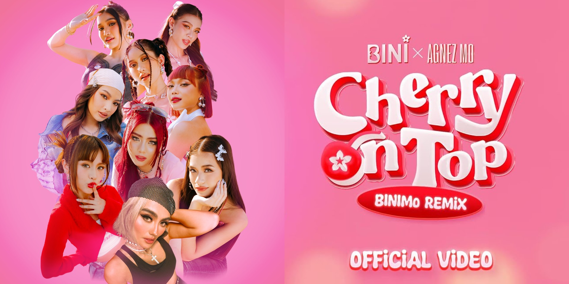 BINI collaborates with Indonesian superstar AGNEZ MO for 'Cherry On Top (BiniMo Remix)' – watch