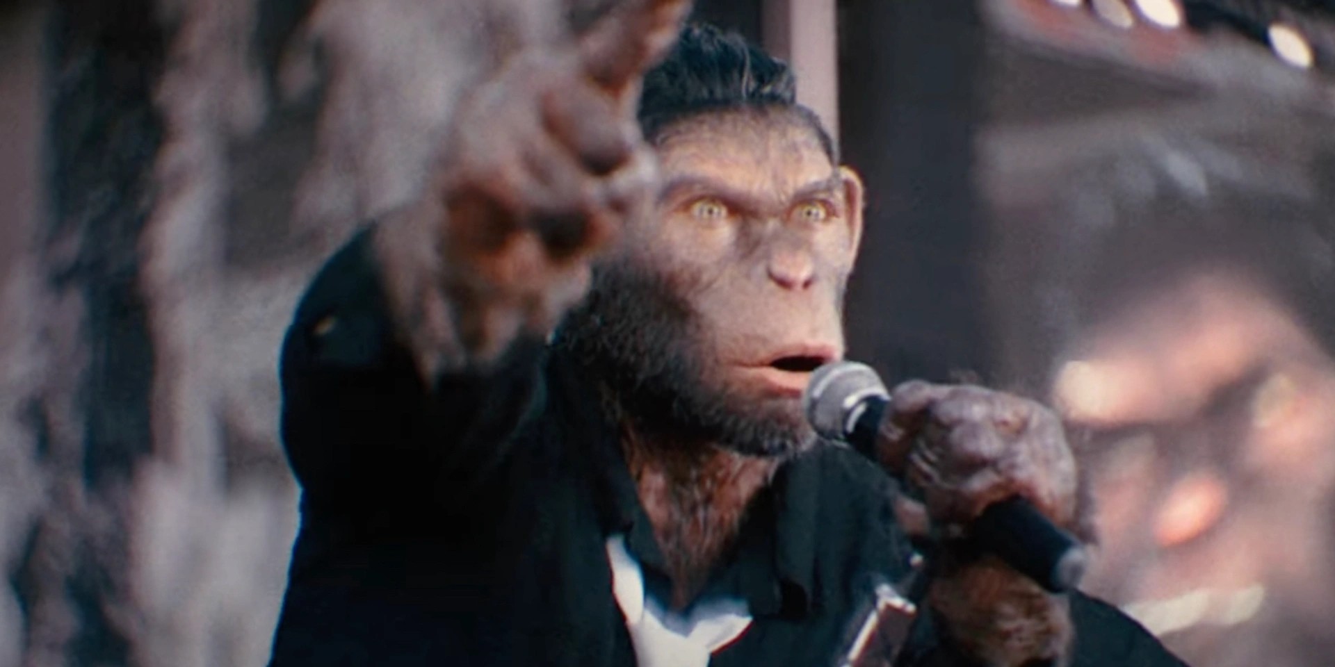 Robbie Williams is played by a CGI monkey in the bananas trailer for his musical biopic 'Better Man' – watch