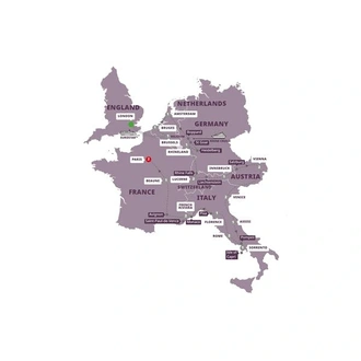 tourhub | Trafalgar | Grand European End Paris | Tour Map