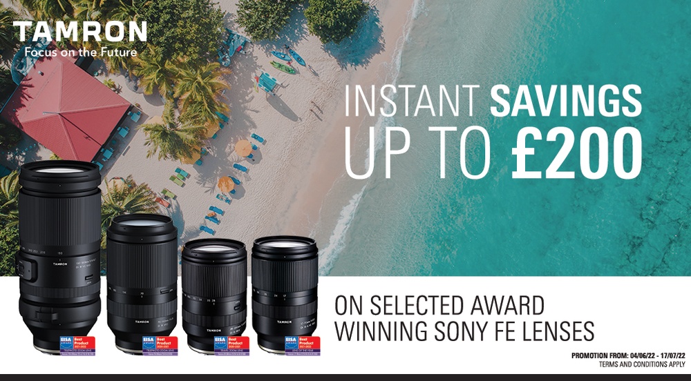 Tamron summer promotion with instant savings