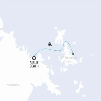 tourhub | Bamba Travel | Whitsundays Sailing Adventure 2D/1N | Tour Map