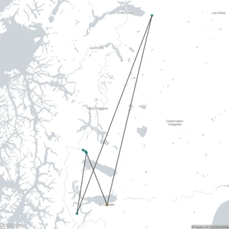 tourhub | Signature DMC | 8-Days Premium Discovery at El Chaltén & El Calafate Argentina | Tour Map