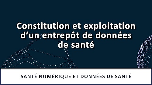 Représentation de la formation : Constitution et exploitation d'un entrepôt de données de santé