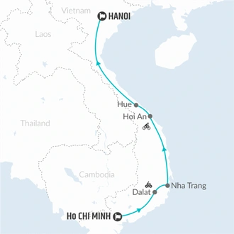 tourhub | Bamba Travel | Vietnam Circuit (from Ho Chi Minh City) Travel Pass | Tour Map