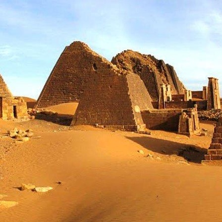 Ancient pyramids, Meroe, Sudan