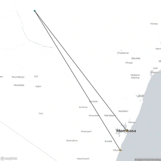 tourhub | Today Voyages | Southern Palms Beach Resort & 1 Night Safari | Tour Map