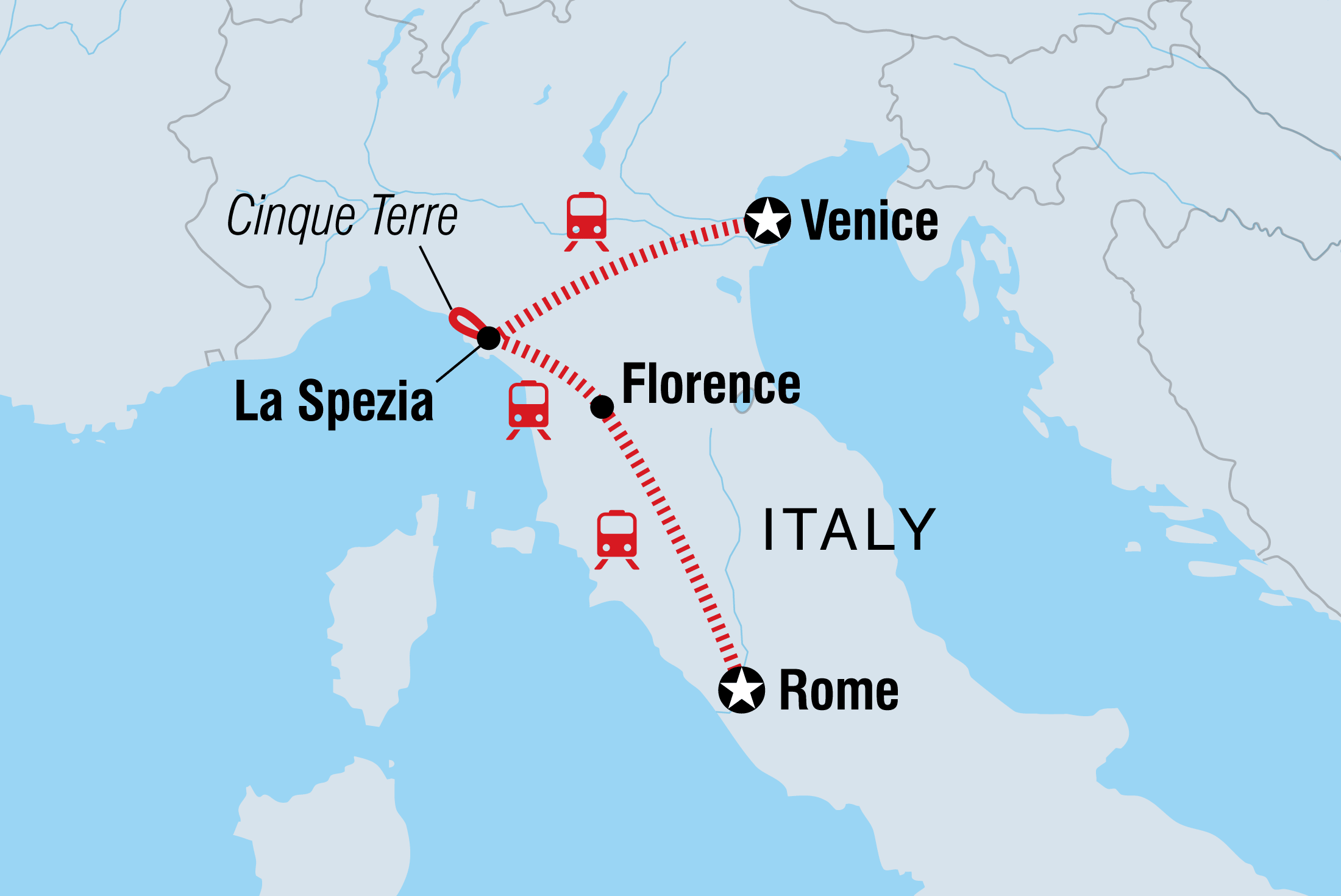 tourhub | Intrepid Travel | Highlights of Italy | Tour Map