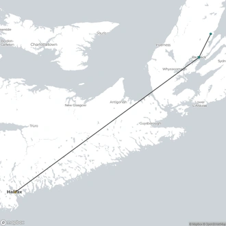 tourhub | Omega Tours | Cape Breton Island Discovery Tour | Tour Map