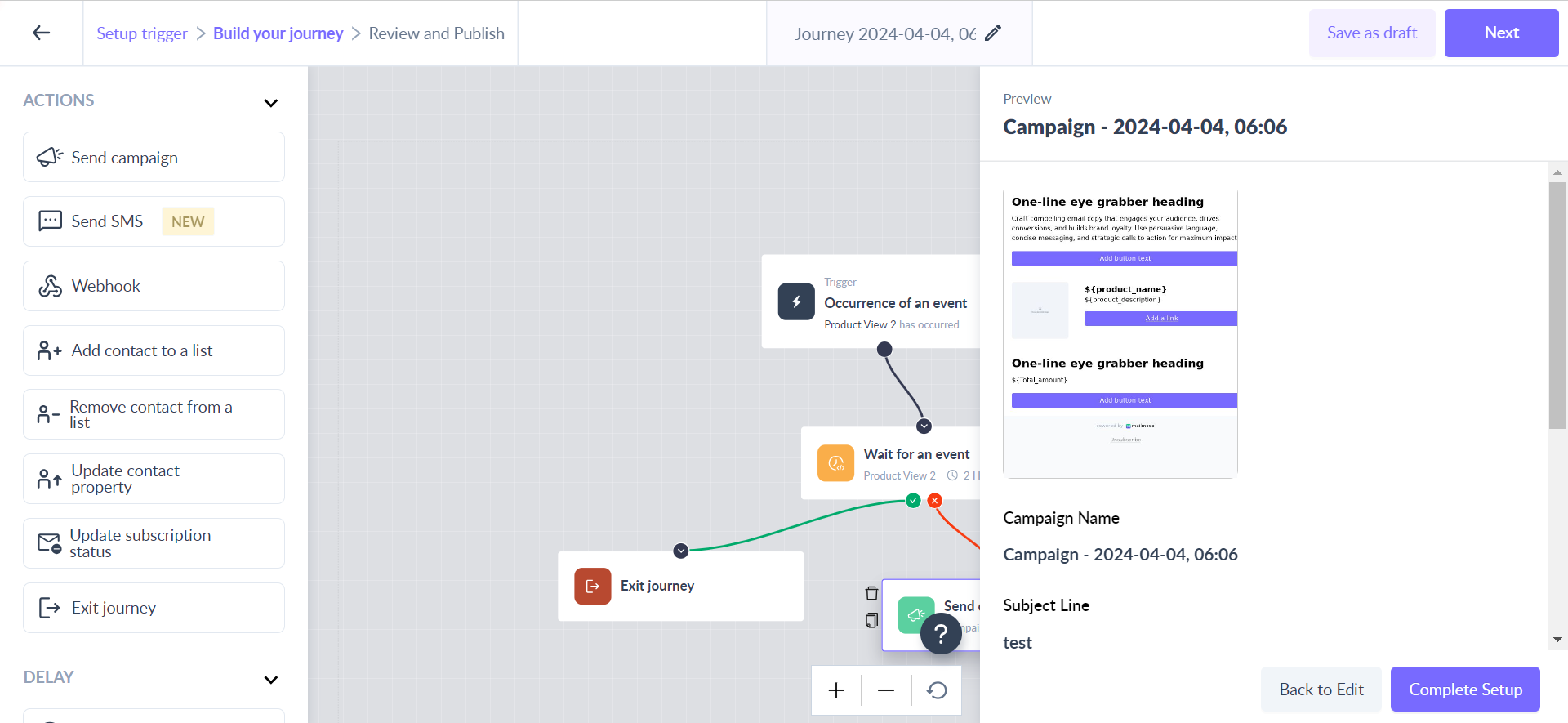 How to edit an already running or published journey? 