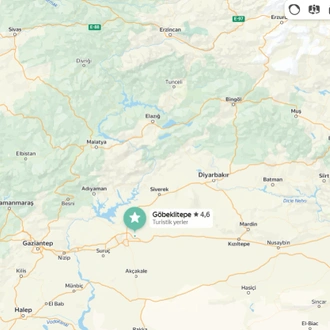 tourhub | Emoji Tourism | From Cappadocia 2 Nights Nemrut, Sanliurfa and Harran Tour | Tour Map