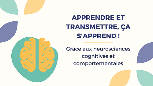 Représentation de la formation : Apprendre et transmettre, ça s'apprend !