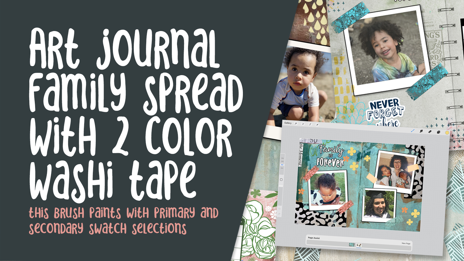 Washi tape Procreate stamps. Digital scrapbooking Procreate stamps